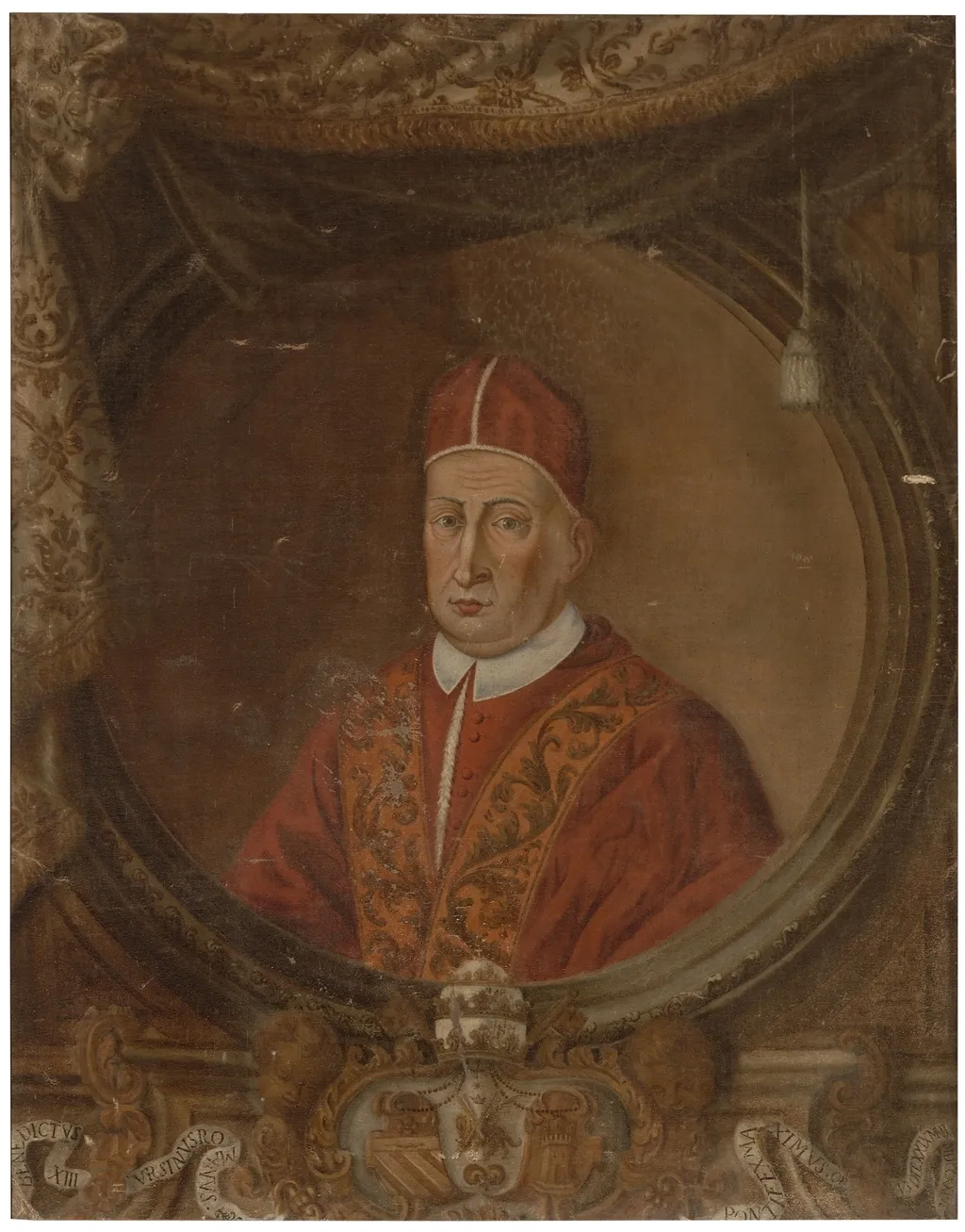 Pope Benedict XIII, by Unknown, oil, 1729