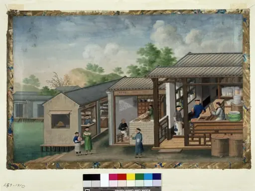 Porcelain Shop in Canton, by Unknown