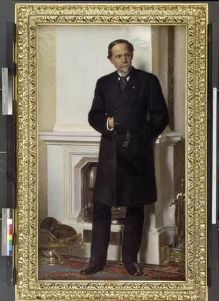 Portræt af arkitekten F. Meldahl, by Unknown, 1882