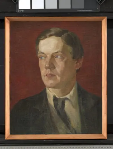 Portræt af den svenske maler Gustaf Wolmar, by Unknown