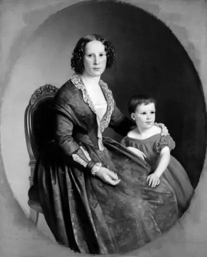 Portræt af frøken Niedlich og fru Schmidt, by Unknown