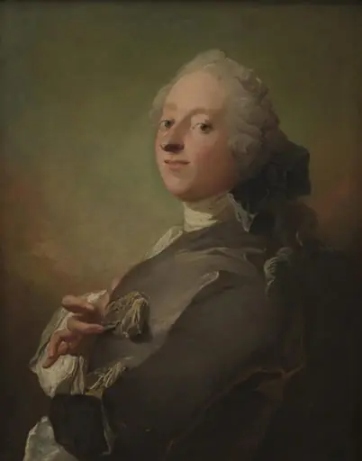 Portræt af kgl. hofapoteker Johann Gottfried Becker, by Unknown