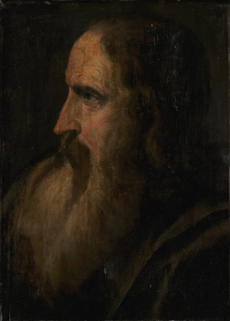 Portræt af skægget mand, by Unknown
