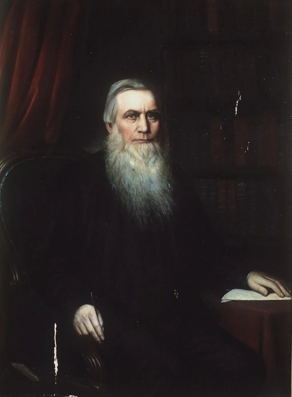 Portrait of a bearded man, by Unknown, oil, 1890