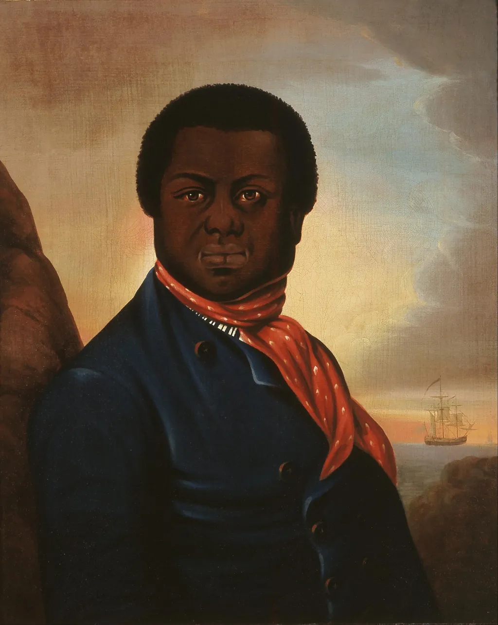 Portrait of a Black Sailor (Paul Cuffe?), by Unknown, oil, 1890