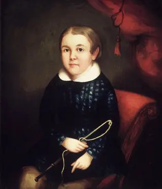 Portrait of a Child of the Harmon Family, by Unknown, 1840