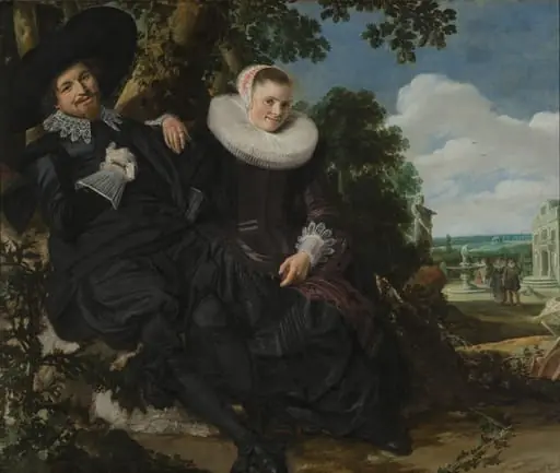 Portrait of a Couple, Probably Isaac Abrahamsz Massa and Beatrix van der Laen, by Unknown