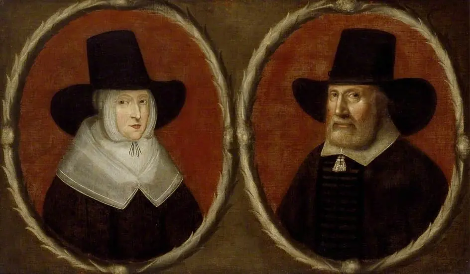 Portrait of a Couple, said to be John Tradescant the Elder and his Wife Elizabeth, by Unknown
