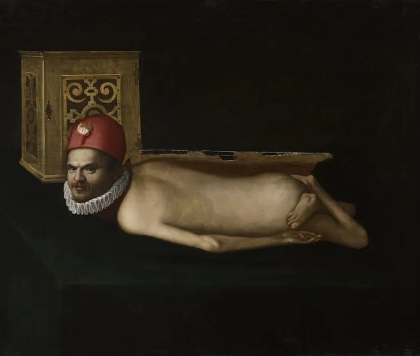 Portrait of a disabled man, by Unknown, 1600