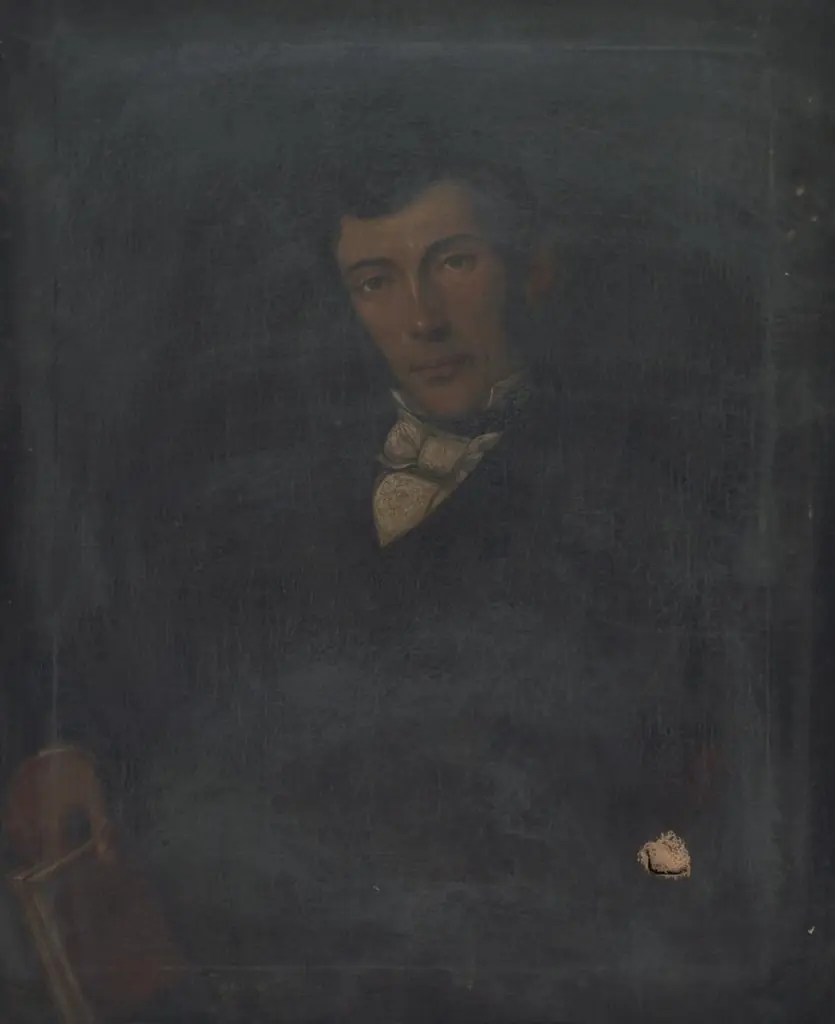 Portrait of a gentleman holding a book, by Unknown