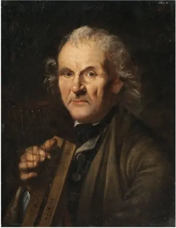Portrait of a Harper, by Unknown