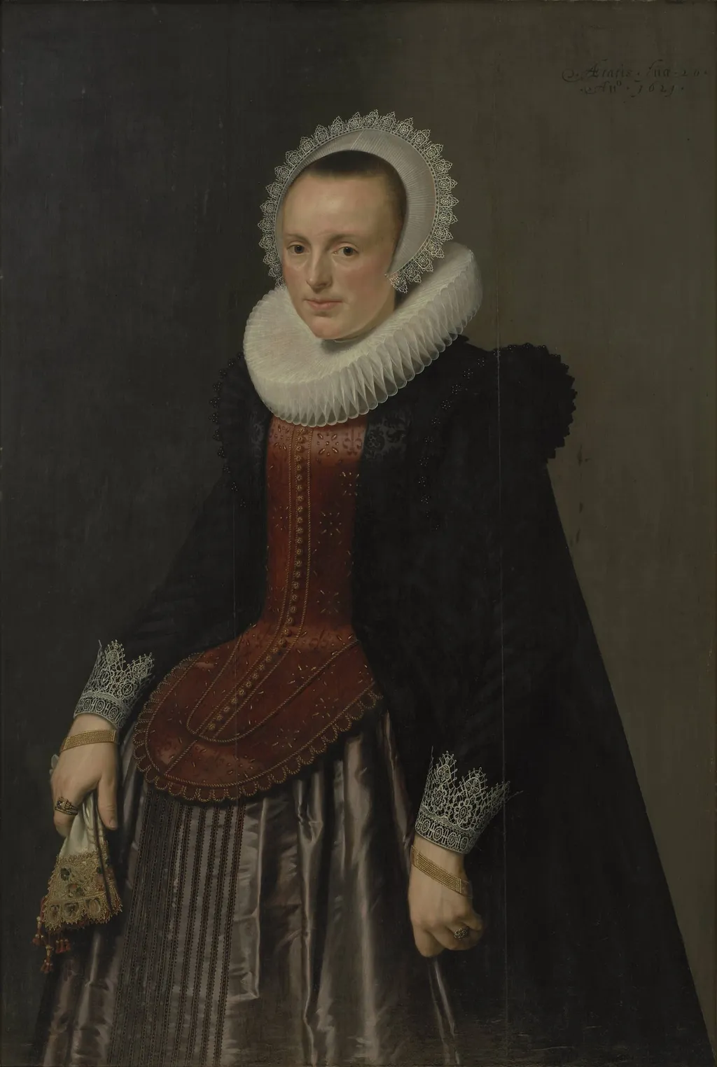 Portrait of a Lady, by Unknown, unspecified, 1621