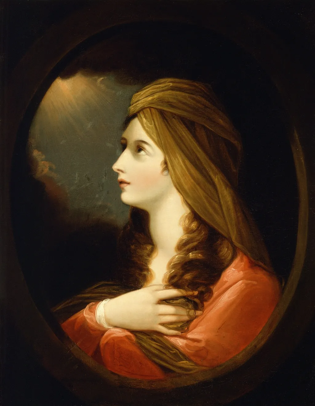 Portrait of a Lady, by Unknown, oil, 1750