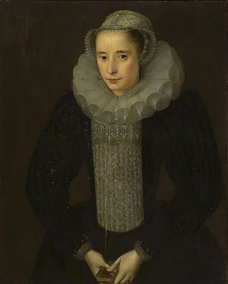 Portrait of a Lady holding a Book, by Unknown