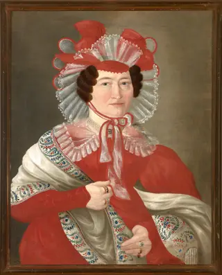 Portrait of a lady of the Krasuski family, by Unknown, 1800
