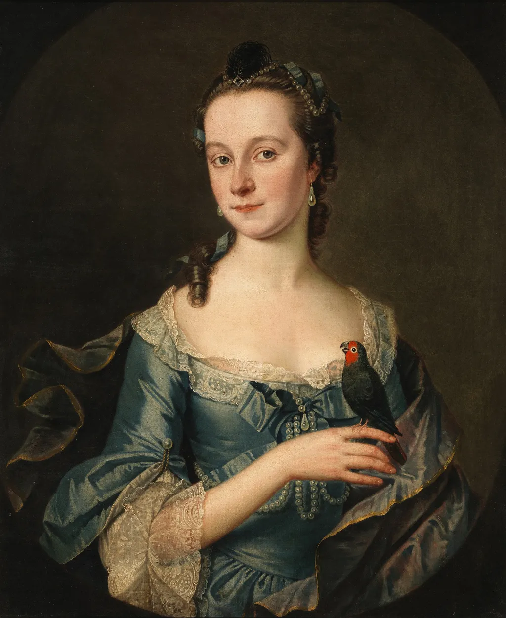 Portrait of a Lady, Said to Be the Wife of Sir Robert Travers, by Unknown, oil, 1762