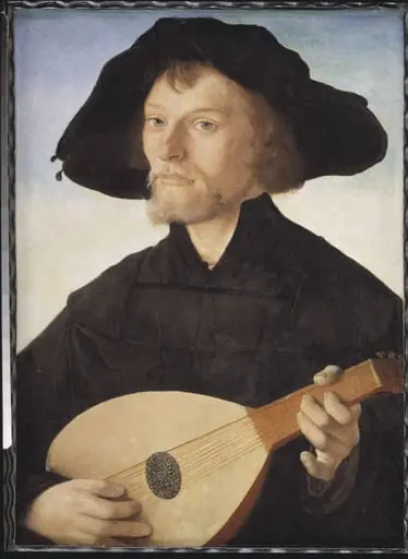 Portrait of a Lute Player, by Unknown, 1536