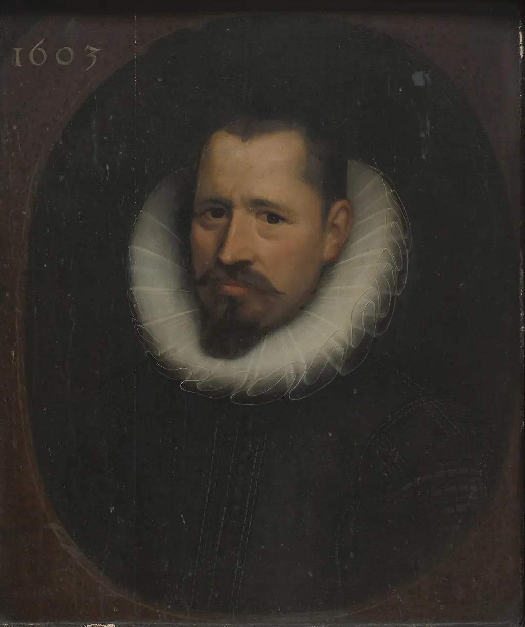 Portrait of a Man, by Unknown, oil, 1603