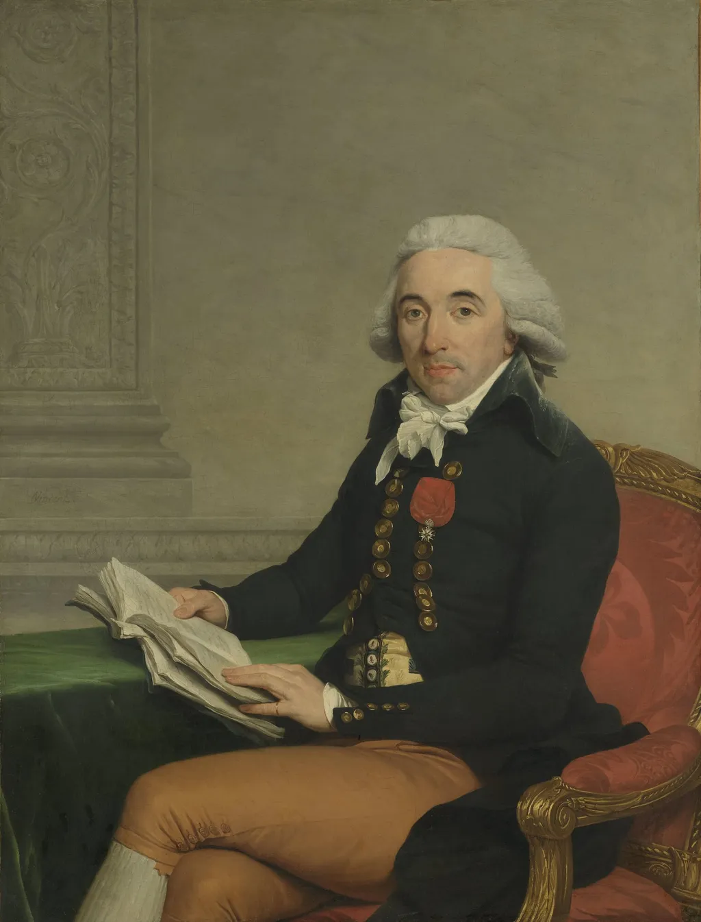 Portrait of a Man, by Unknown, unspecified, 1795
