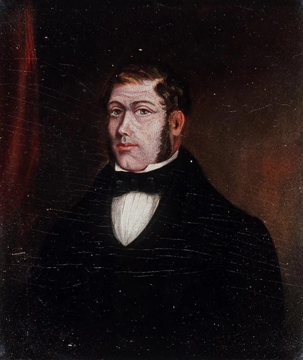 Portrait of a man, by Unknown, oil, 1820