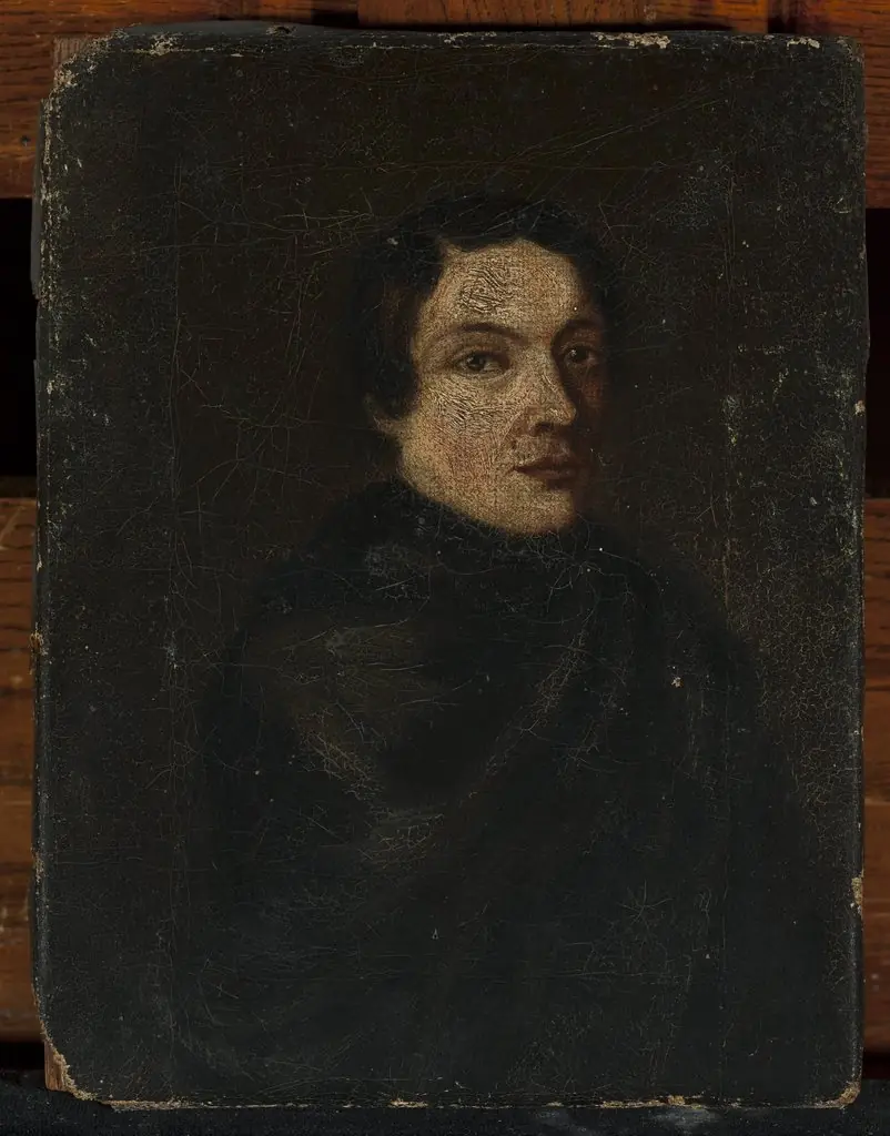 Portrait of a man in a cloak, by Unknown