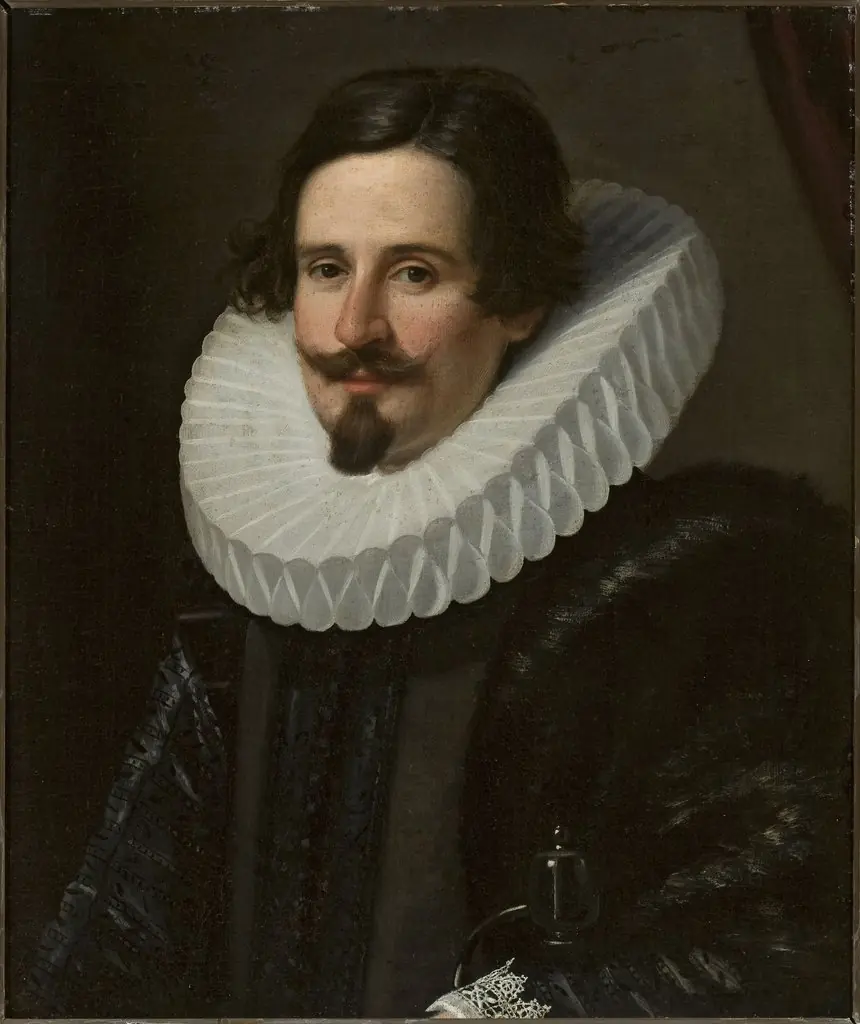 Portrait of a man in a frill, by Unknown