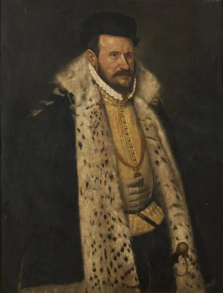 Portrait of a Man in a Furlined Coat, by Unknown