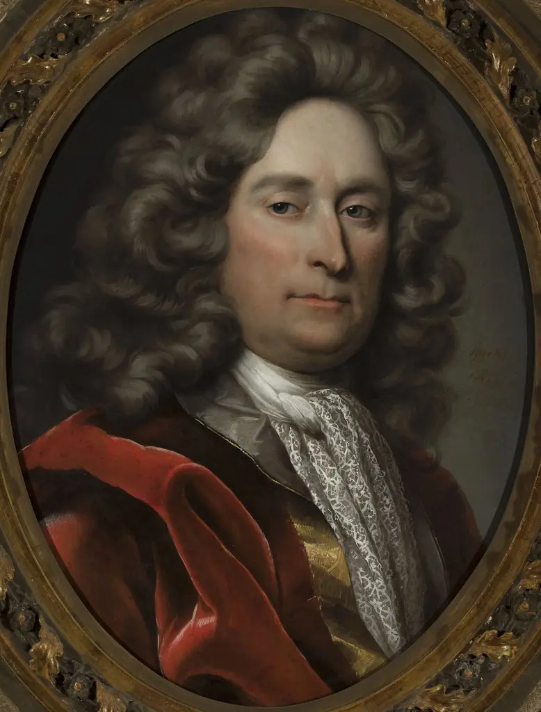 Portrait of a man in a grey wig, by Unknown