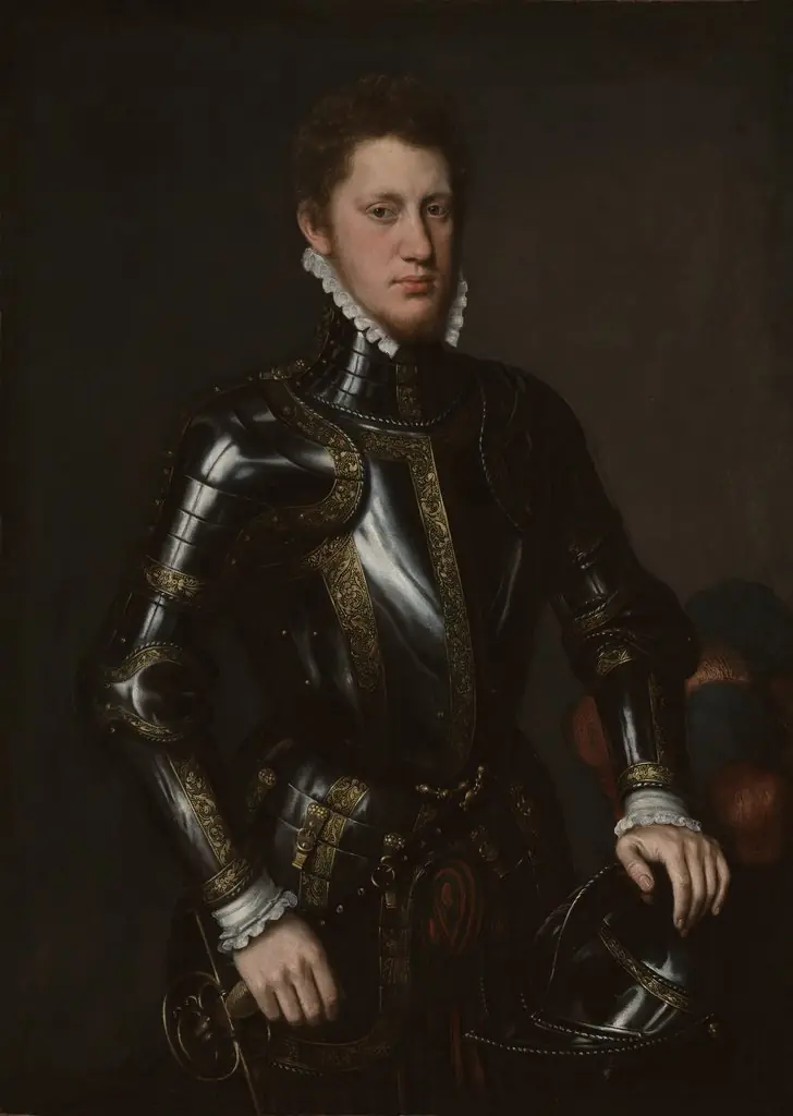 Portrait of a Man in Armor, by Unknown