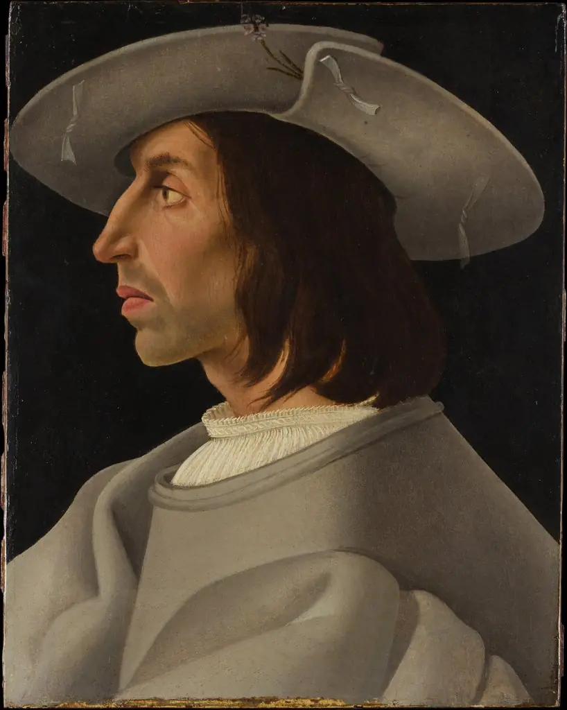 Portrait of a Man in Profile, by Unknown, 1525