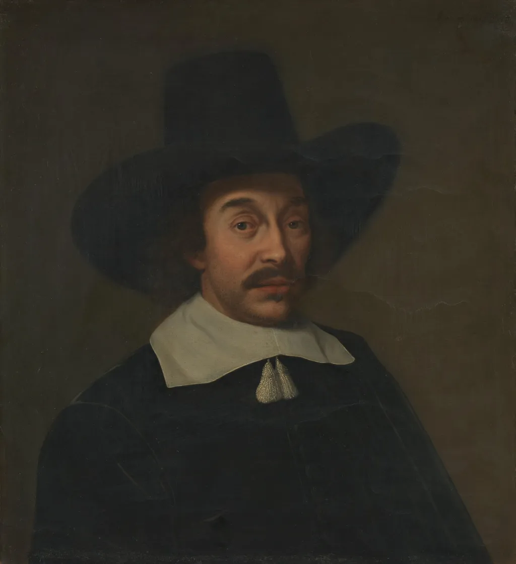 Portrait of a Man, possibly Jan de Hooghe (1608-1682), by Unknown, unspecified, 1658