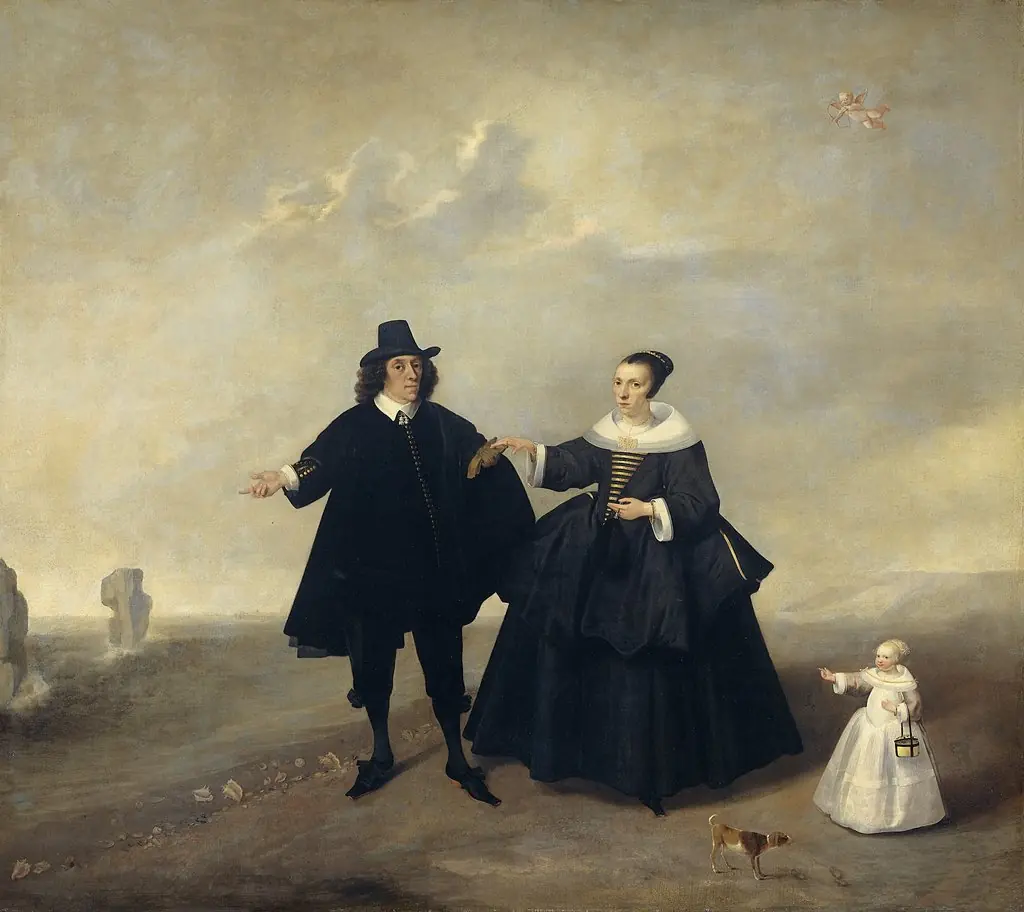 Portrait of a Married Couple with Child, Members of the Beresteyn Family, by Unknown