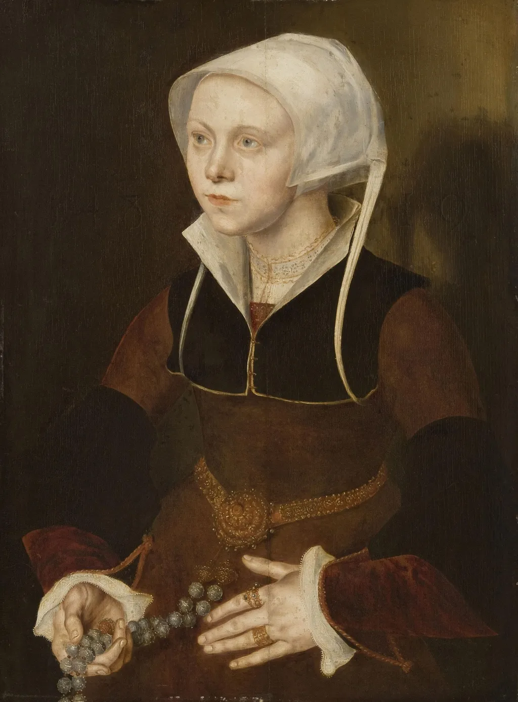 Portrait of a Nineteen-Year-Old Woman, by Unknown, unspecified, 1548