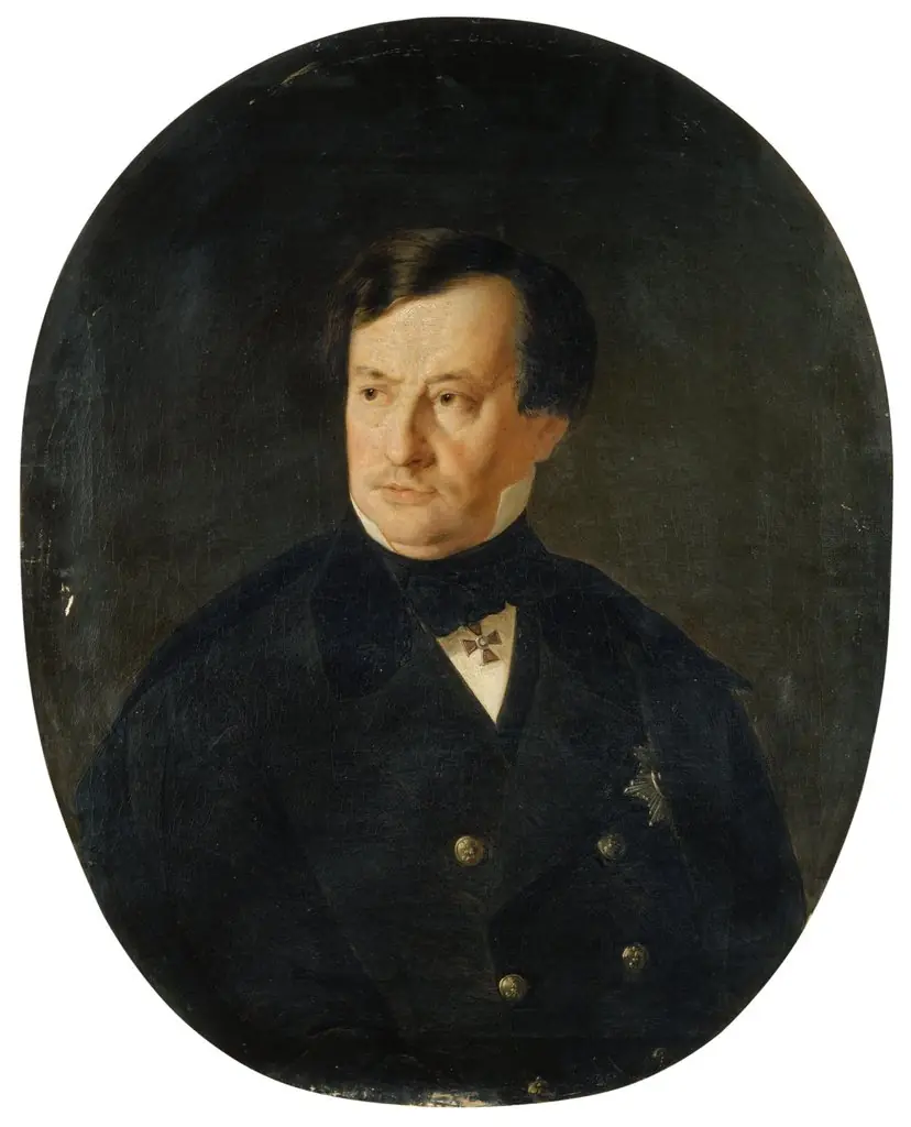 Portrait of A.P. Briullov, by Unknown
