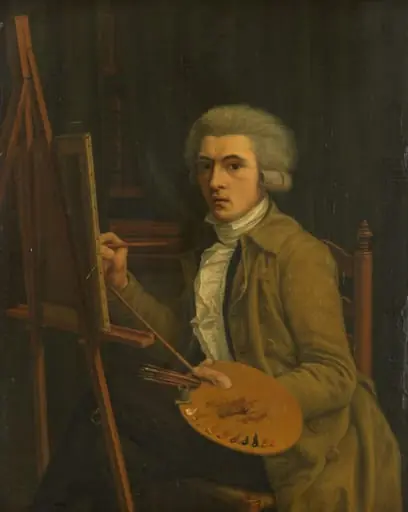 Portrait of a Painter, probably the Artist himself, by Unknown