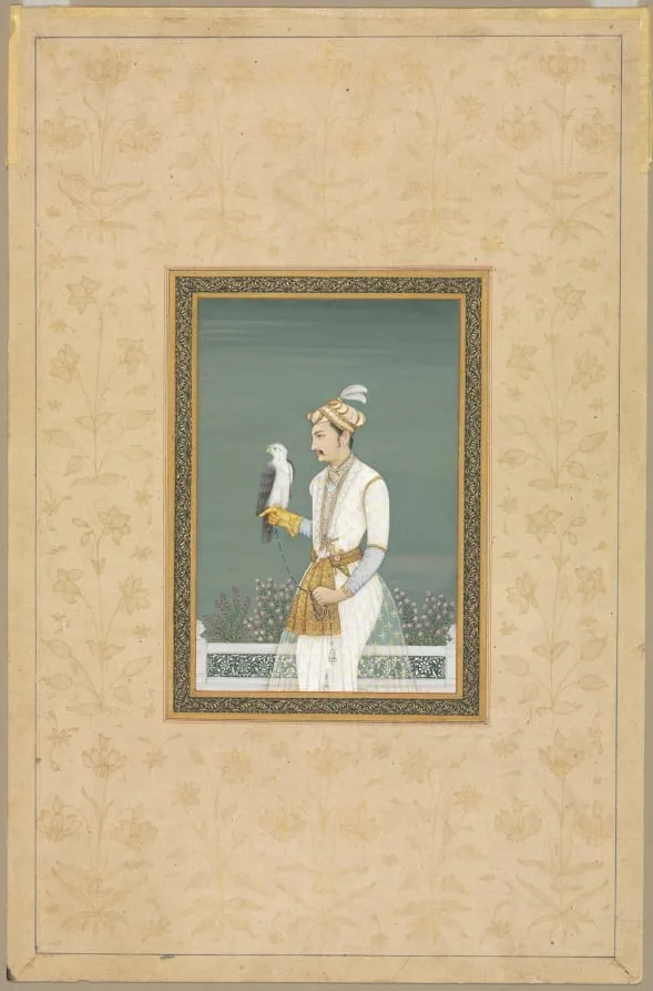 Portrait of a Prince with a Hawk, by Unknown, unspecified, 1704