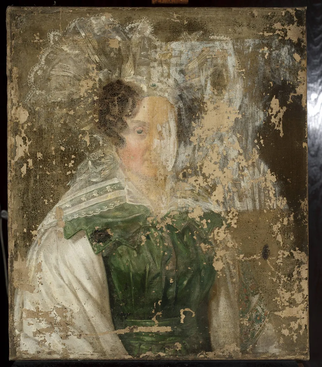 Portrait of a woman, by Unknown, oil, 1830