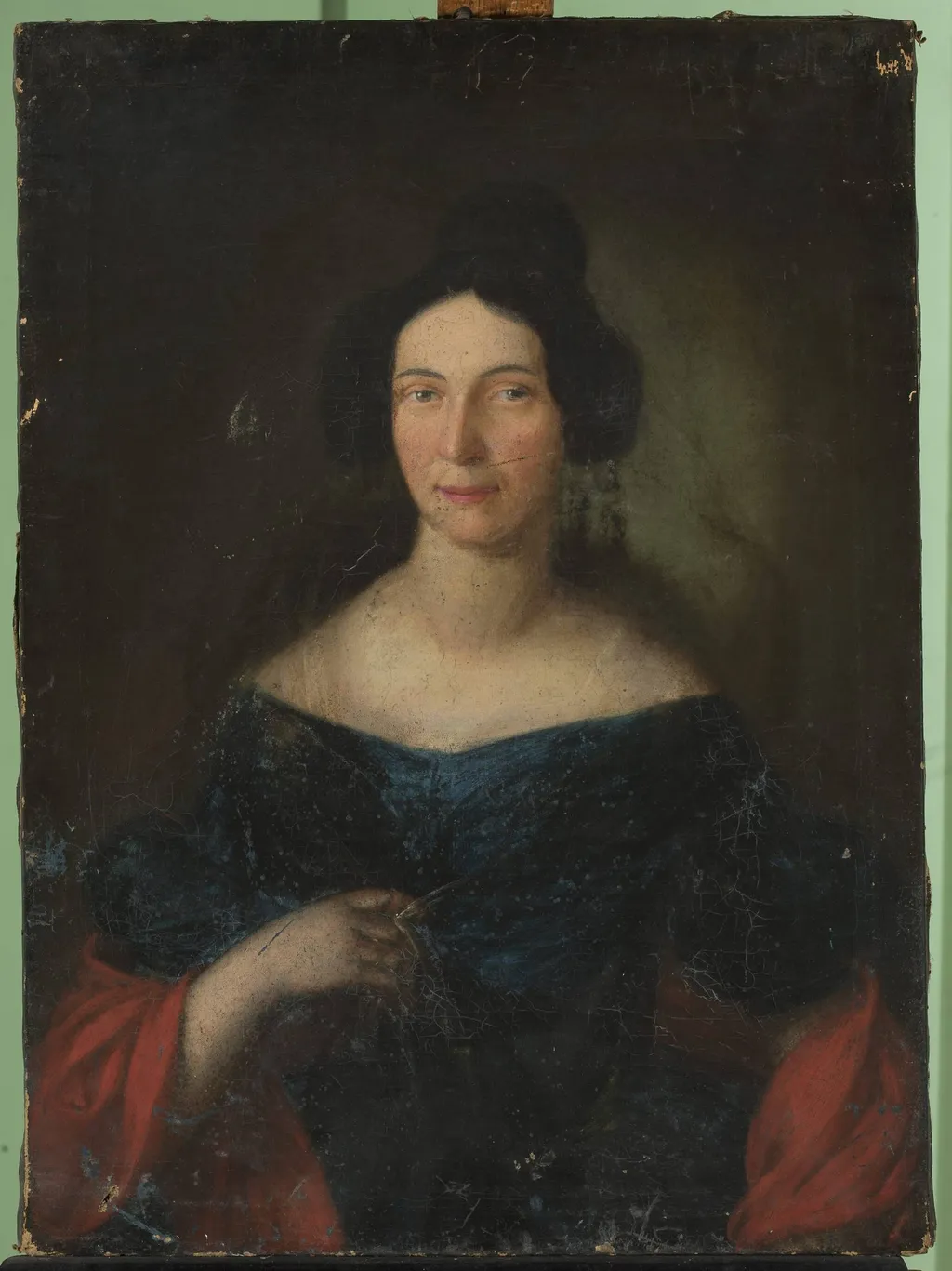 Portrait of a woman, by Unknown, oil, 1847