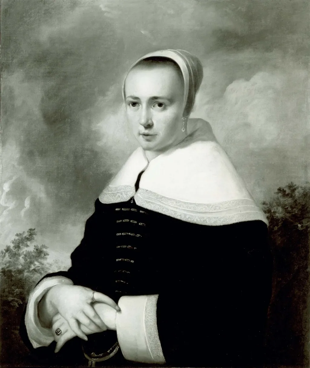 Portrait of a Woman, by Unknown, oil, 1655