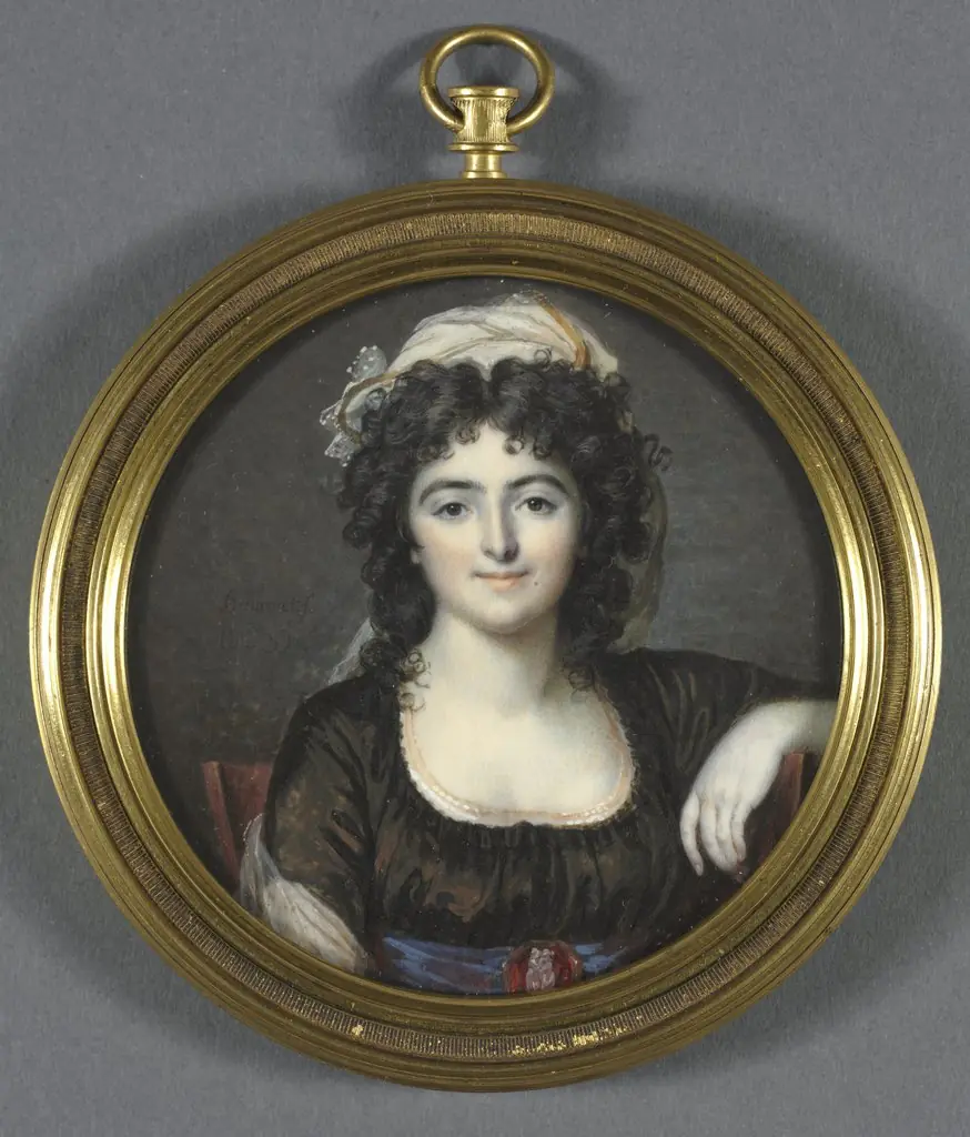 Portrait of a Woman in a Brown Dress, by Unknown