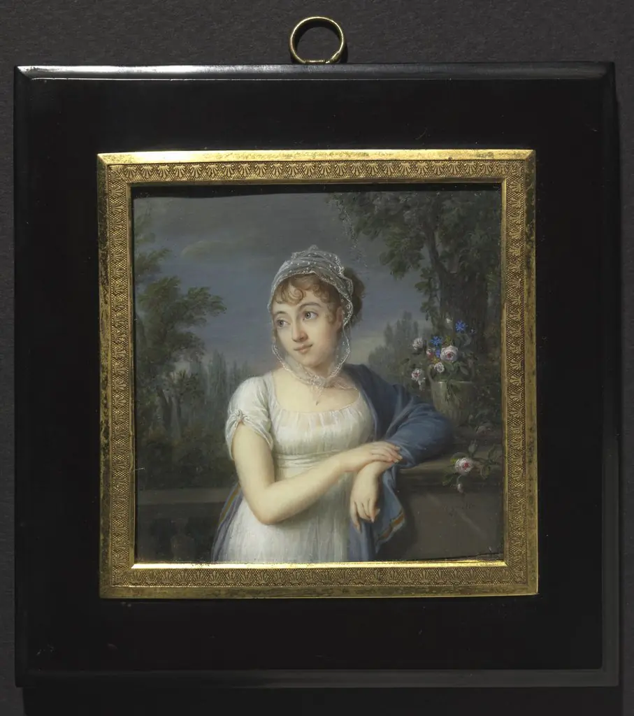 Portrait of a Woman Near a Balustrade, by Unknown