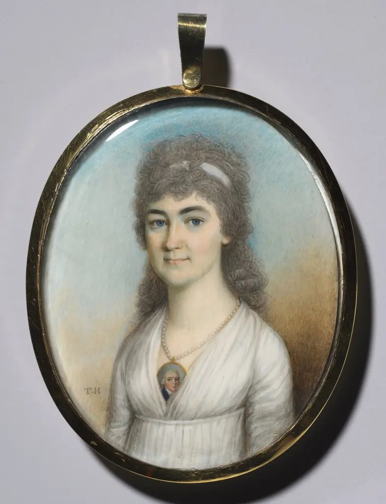 Portrait of a Woman Wearing a Miniature, by Unknown