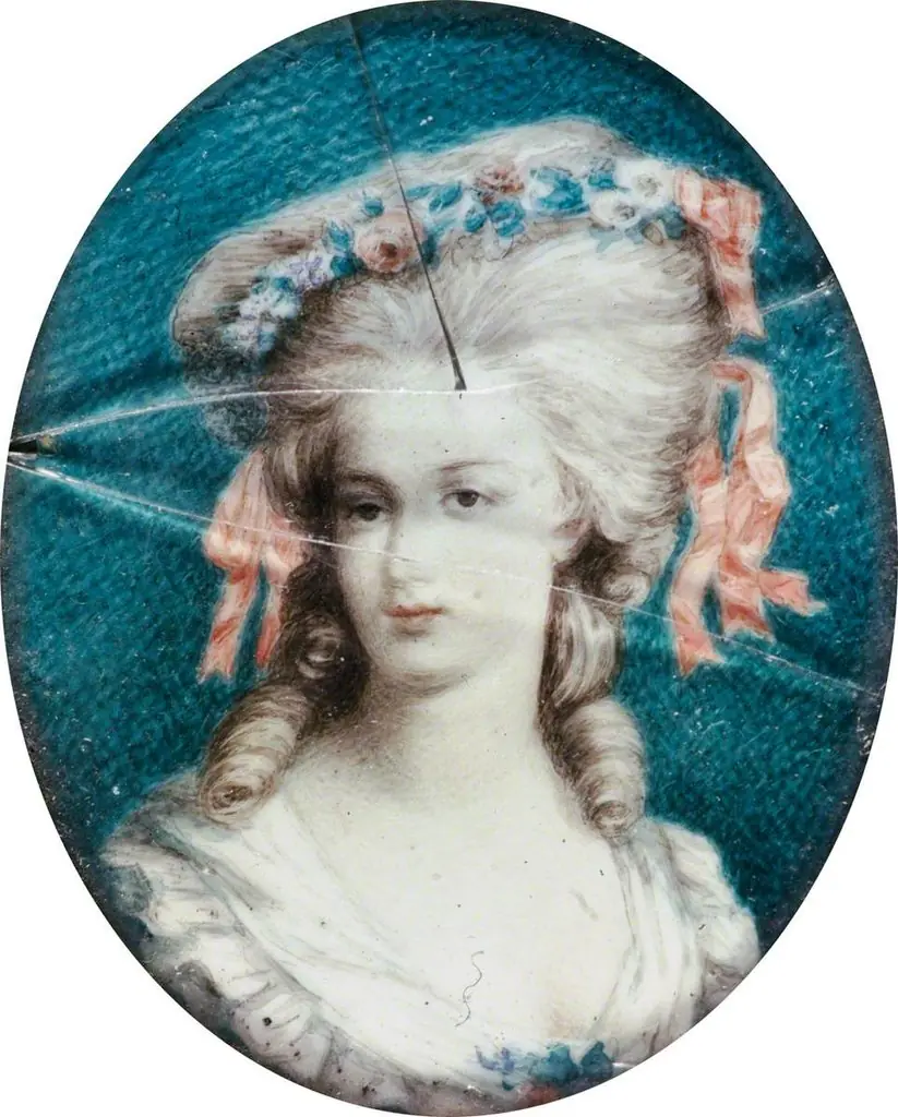 Portrait of a Woman with Flowers in Her Hair, by Unknown