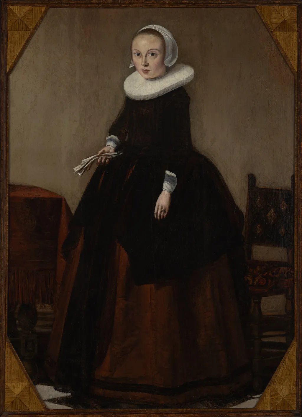 Portrait of a Young Girl, by Unknown, oil, 1650