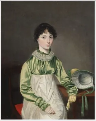 Portrait of a Young Lady, by Unknown, oil, 1818