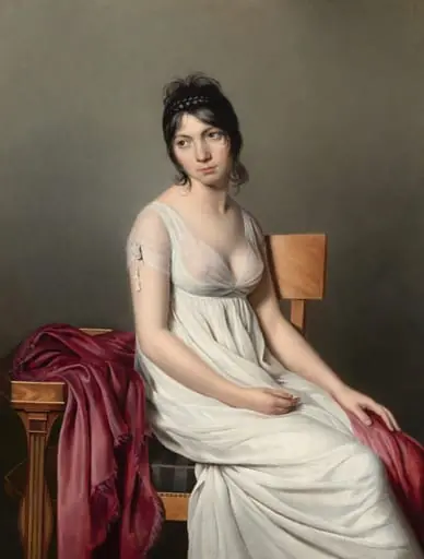 Portrait of a Young Woman in White, by Unknown