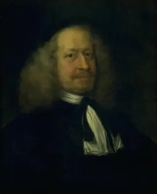 Portrait of Adam Olearius, Librarian to the Court at Gottorp, by Unknown, 1669