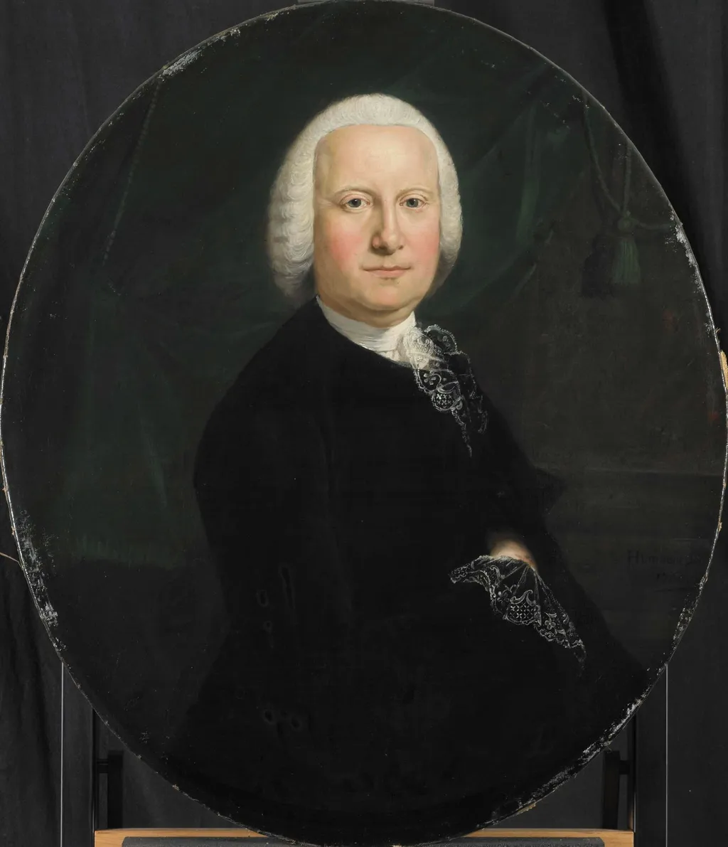 Portrait of Adriaan du Bois, Director of the Rotterdam Chamber of the Dutch East India Company, elected 1742, by Unknown, unspecified, 1760