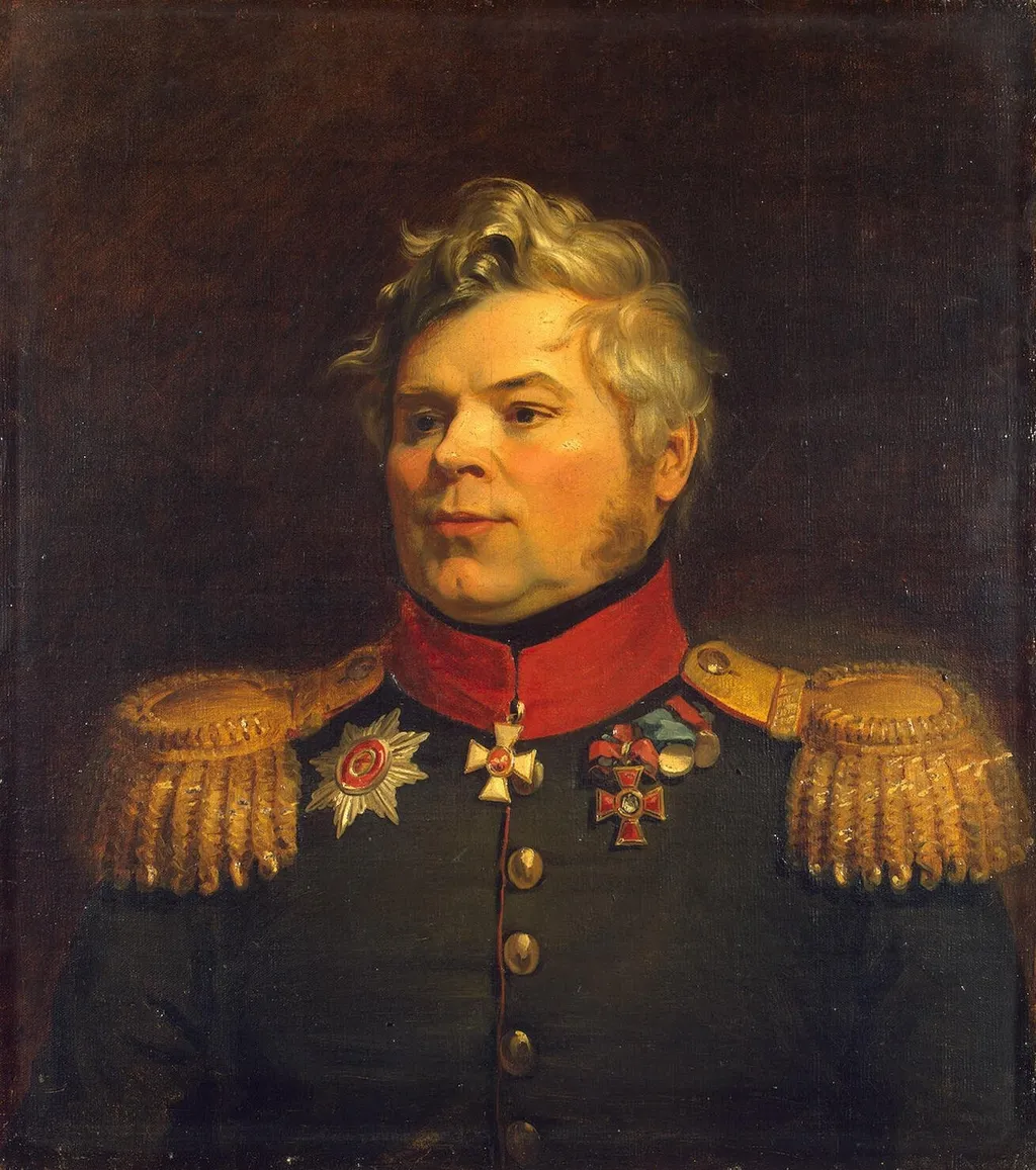 Portrait of Alexey Yu. Gamin (Hamen) (1773-1829), by Unknown, oil, 1822