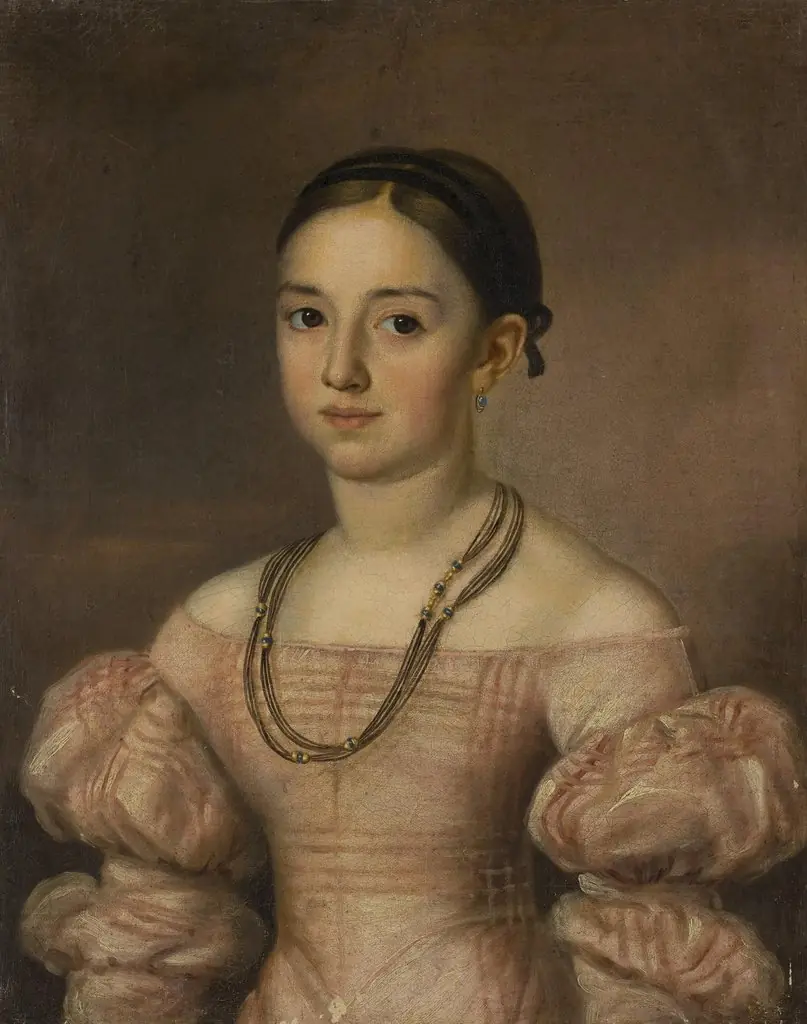 Portrait of an Adolescent Girl, by Unknown